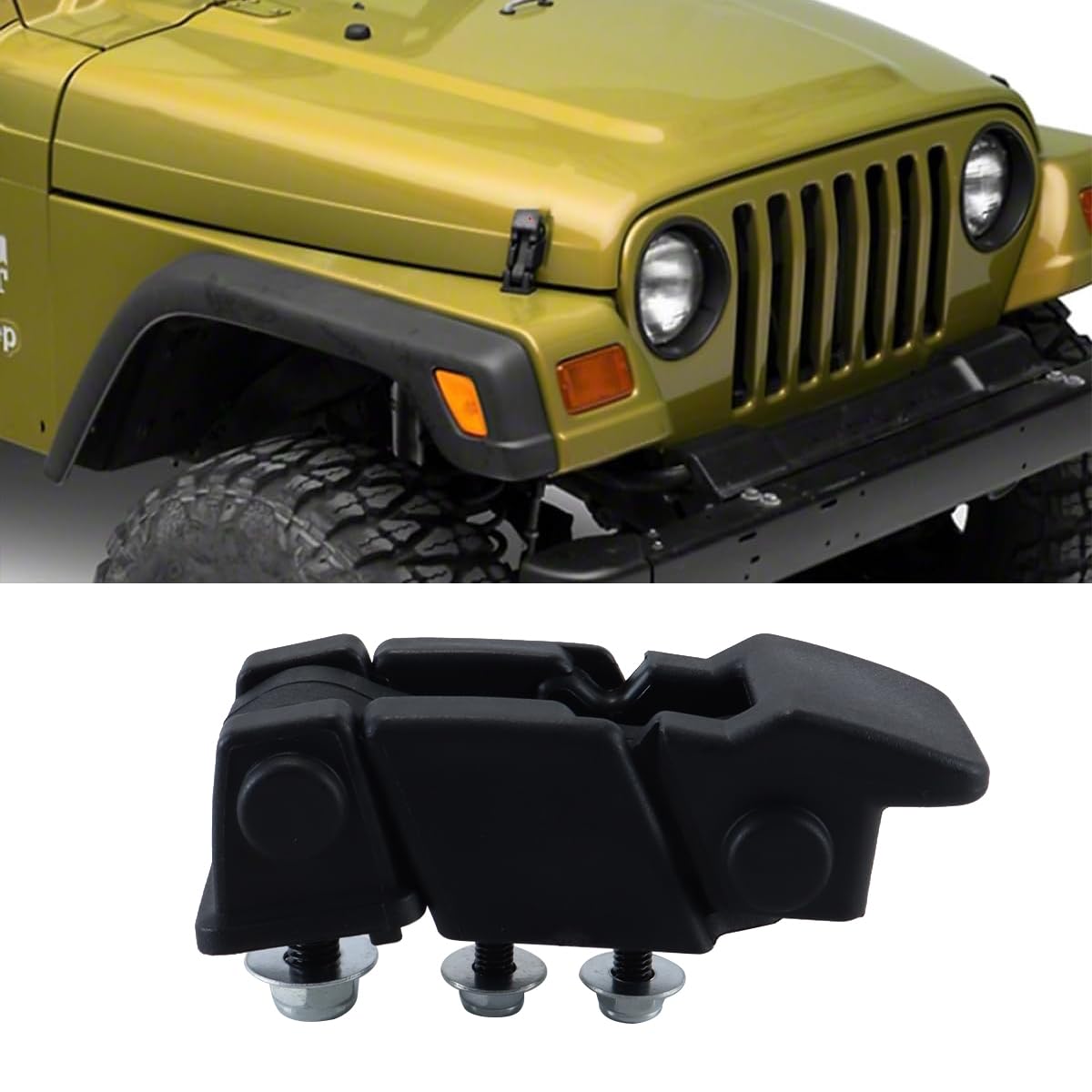 1 paio di chiusure per cofano adatte ai modelli Jeep Wrangler TJ 1997-2006, parti di ricambio per chiusure per cofano