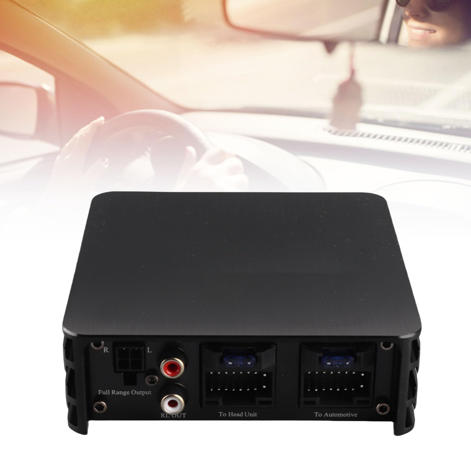 Amplificador de coche DSP 320W 6 canales Clase AB para estéreo de coche Android, mejora la calidad del sonido aleación de aluminio (6 canales)