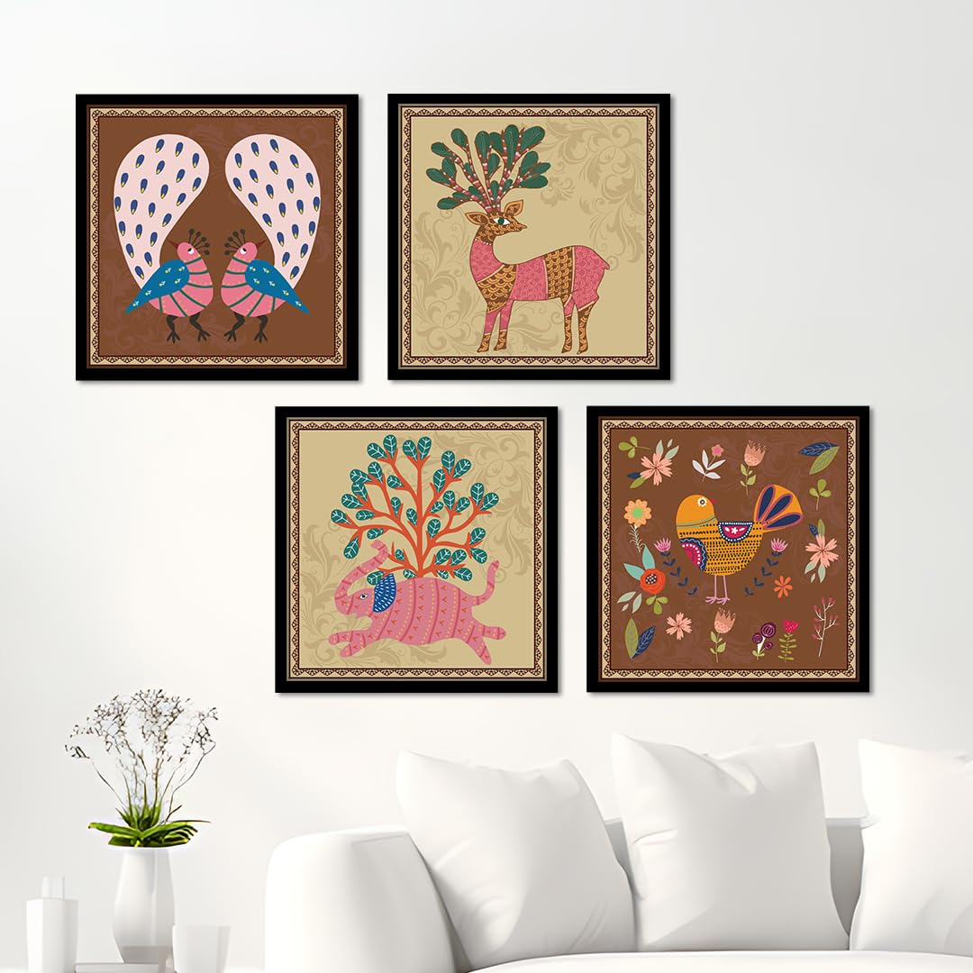 See full amazon price history chart for NoWorries Wall paintings for wall decoration - Framed posters for home decor and office decor (Theme-Traditional art) (14x14inches Multicolor) Set of 4 NoWorries Wall paintings for wall decoration - Framed posters for home decor and office decor (Theme-Traditional art) (14x14inches Multicolor) Set of 4 (B0CJYGQ9WK) Amazon Price History, Amazon Price Tracker