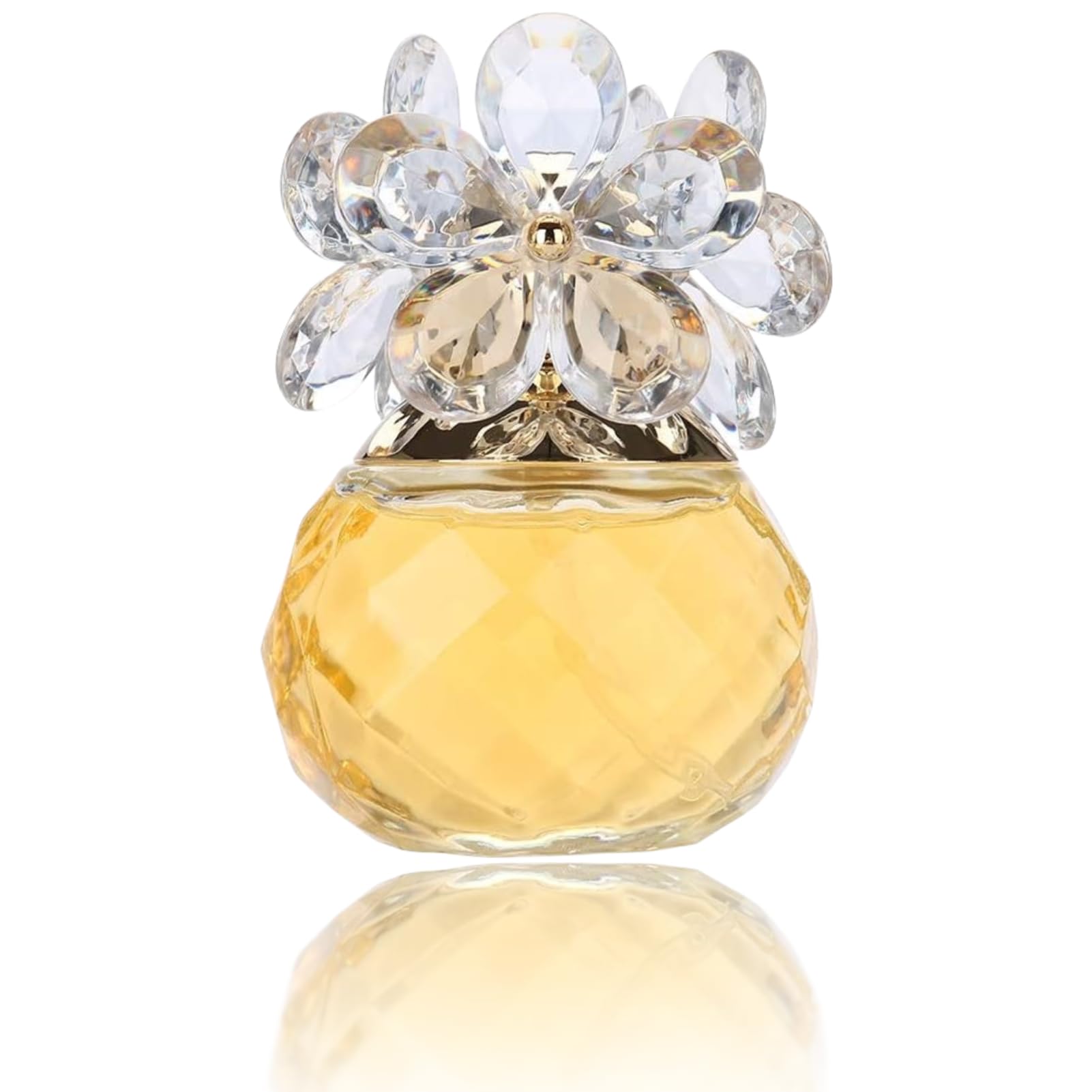 Women Fragrance - 60ml Long-lasting Wood Perfume in Flower Pod Lady Gift(gold)