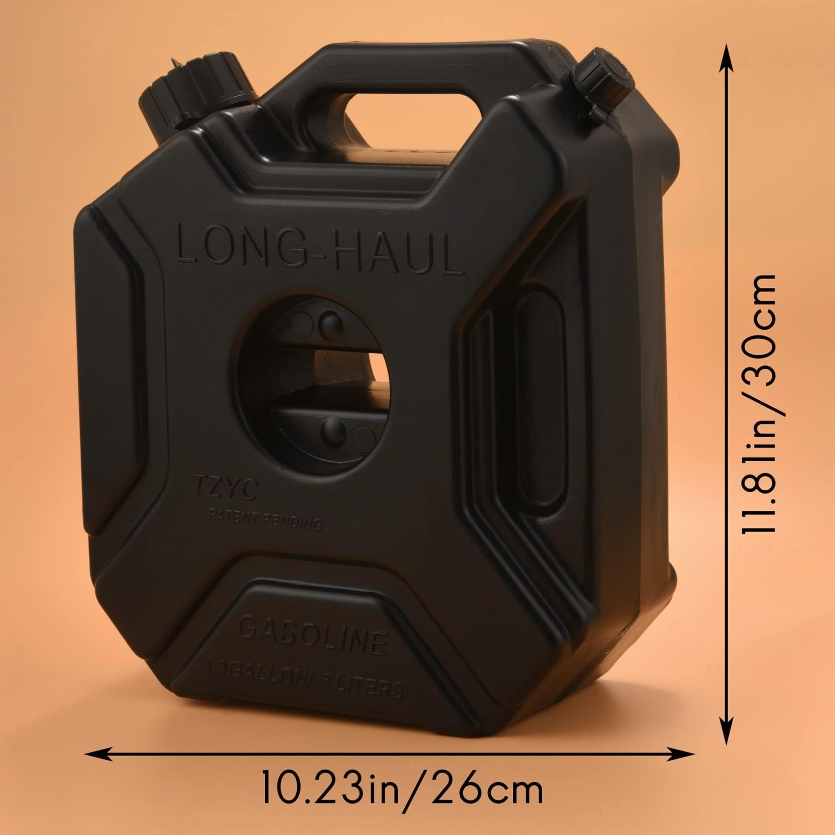 Bidon Réservoir de carburant noir de 5 litres peut automobile moto essence de rechange réservoir d'huile de secours jerrycan bidons de carburant bidon avec serrure et clé