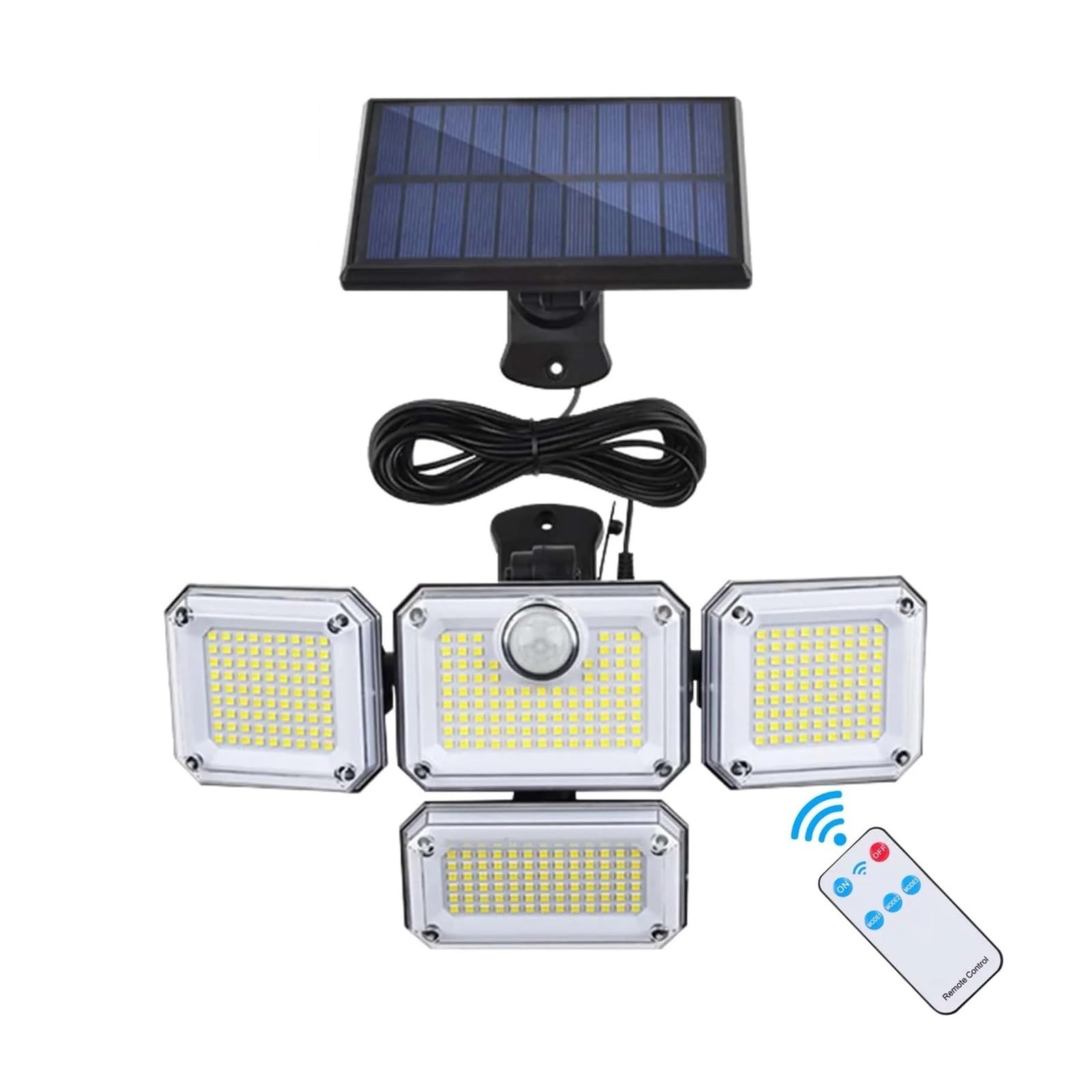 Solar Flood Light Waterproof Solar Powered Outdoor Light Motion Sensor 2000LM 333 LED Security Street Lamp Sconce Spotlights for Garden Decoration for Garden Driveway Garage Patio(333LED separation)