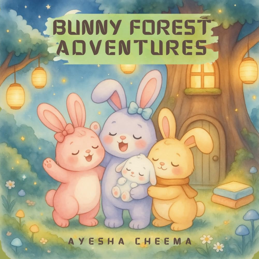 Bunny Forest Adventures: An Adorable Bunny Coloring Book for Toddlers and Kids Ages 2-8: Cute and Easy Woodland Animal Coloring Pages for Little Hands