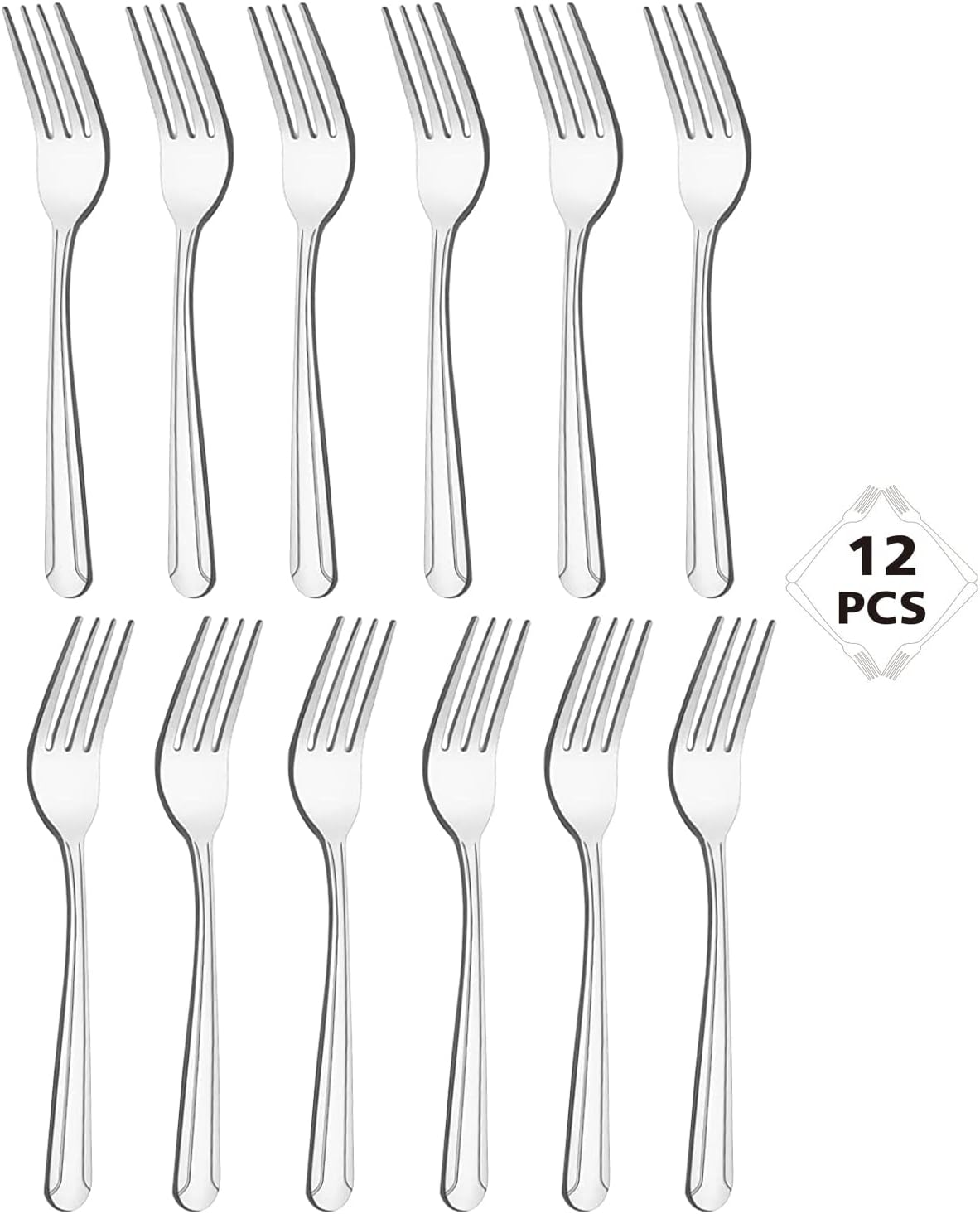 Dinner Forks,Salad Forks Set of 12,Dominion Heavy Duty