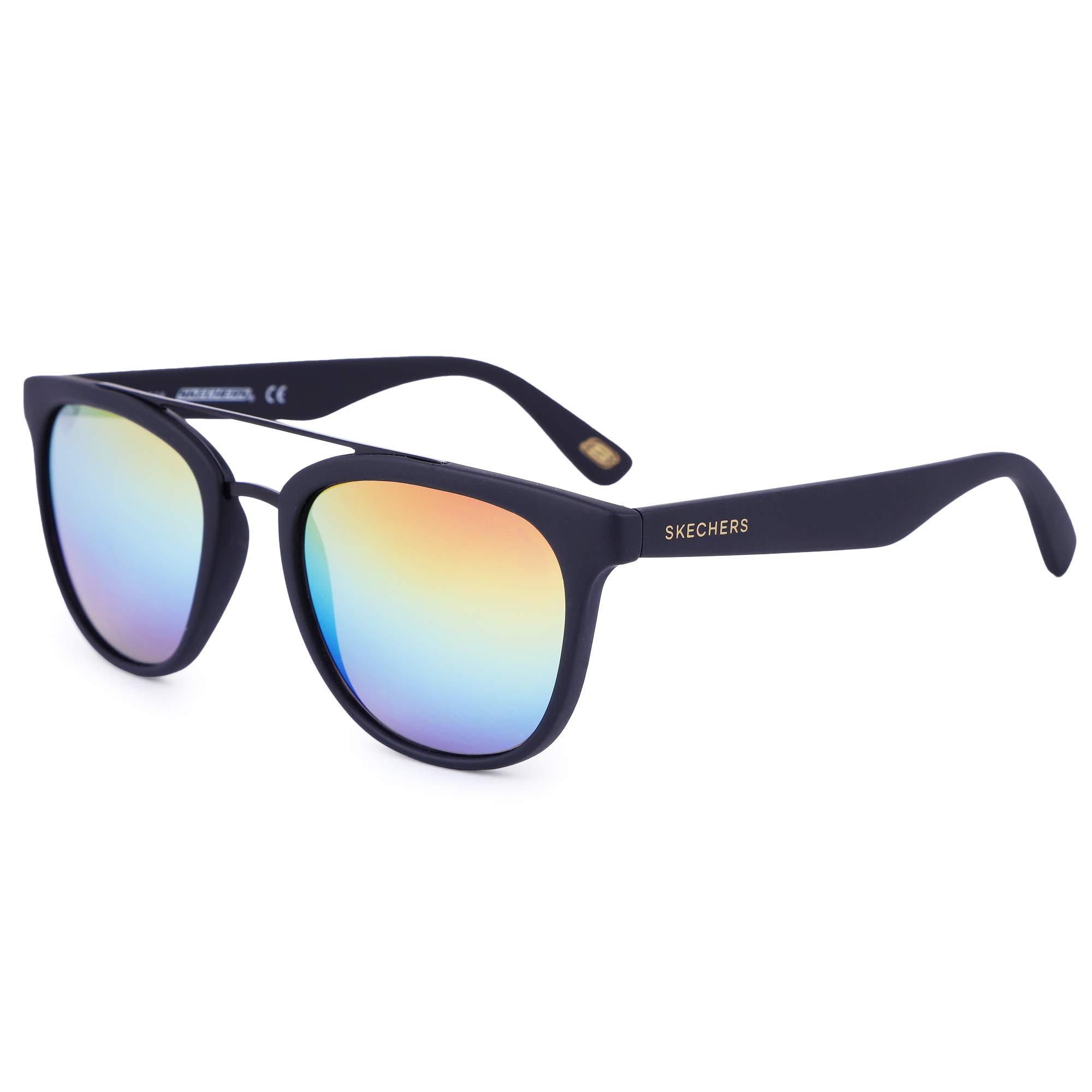 UV Protected Black Geometric Full rim Round Sunglasses for Men and Women - SE6029 52 02Z (52mm)-image-24