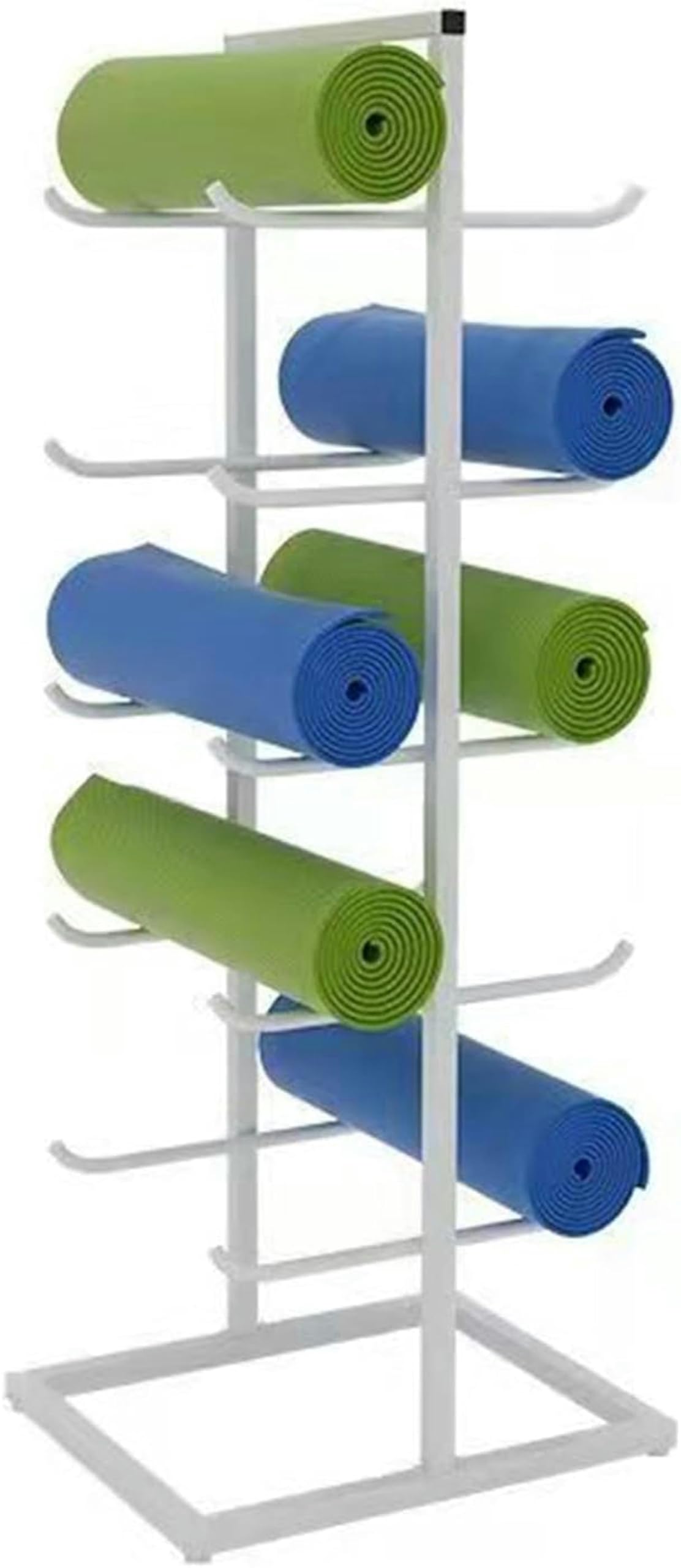 Support tapis de yoga en métal noir : rangement robuste et stable pour fitness