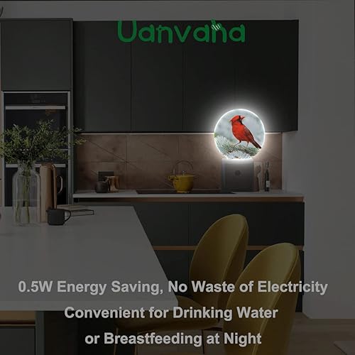 Miniatura 4 de Uanvaha Luces nocturnas enchufables en la pared, luz nocturna de plumas brillantes doradas, sensor de atardecer a amanecer, lámpara LED para