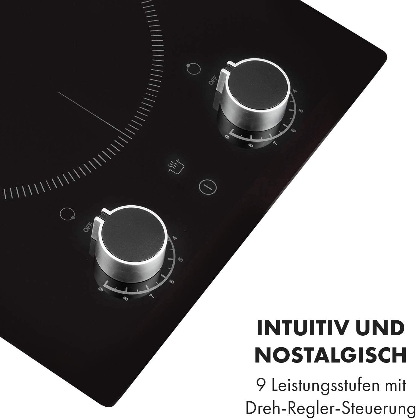 Klarstein Piano Cottura Elettrico Vetroceramica, Piano Cottura Elettrico 2 Fuochi Moderno, Piano Cottura Elettrico 2 Piastre 2900W Integrato, Piano Cottura Vetroceramica Elettrico Touch con Timer Klarstein Piano Cottura Elettrico Vetroceramica, Piano Cottura Elettrico 2 Fuochi Moderno, Piano Cottura Elettrico 2 Piastre 2900W Integrato, Piano Cottura Vetroceramica Elettrico Touch con Timer