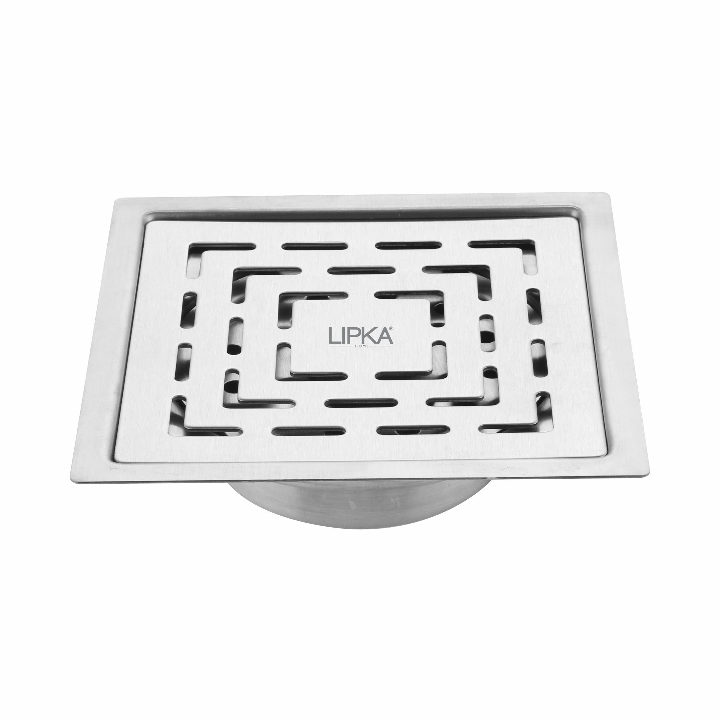 LIPKA Orange Exclusive Square Flat Cut Floor Drain with Hole | 5 x 5 Inches | 304-Grade Stainless Steel Floor Trap with Matte Finish | Drain Jali for Bathrooms with Cockroach Trap (B083GRRGGZ) Amazon Price History, Amazon Price Tracker