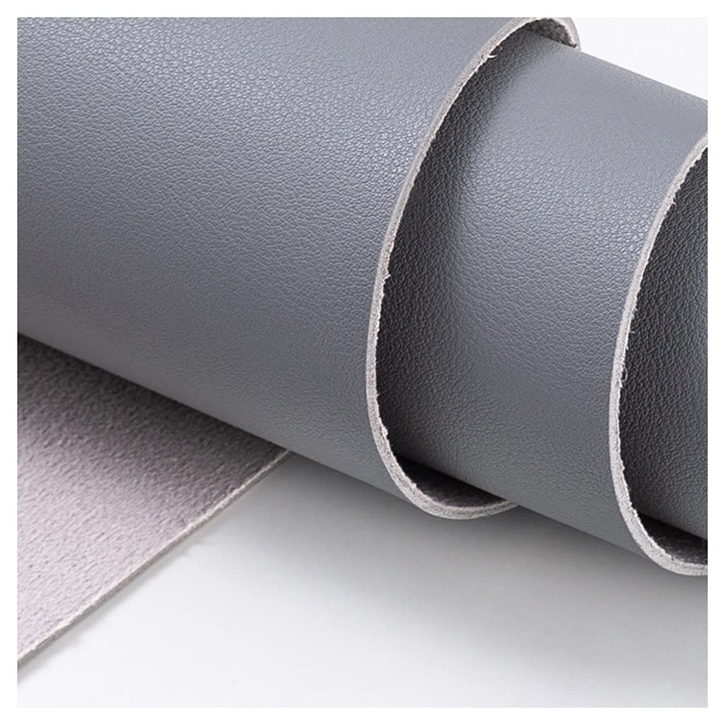 Kunstleder-Polsterstoff Von The Meter Wasserdicht Weich Hautfreundlich Napa Textur Dicke 1.8mm Reparatur Sofa Stuhl(Gray,1.38X3m)