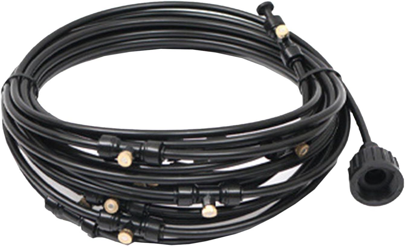 Lopade ミスト冷却システム 散水チューブ 霧吹きノズル ドリップ灌漑システム 水やり 自動散水 家庭園芸 屋根冷却 水量調整可能 家庭園芸 ガーデン ほこりの除去 乾燥した空気を除去 Graceful Faz Co Zm