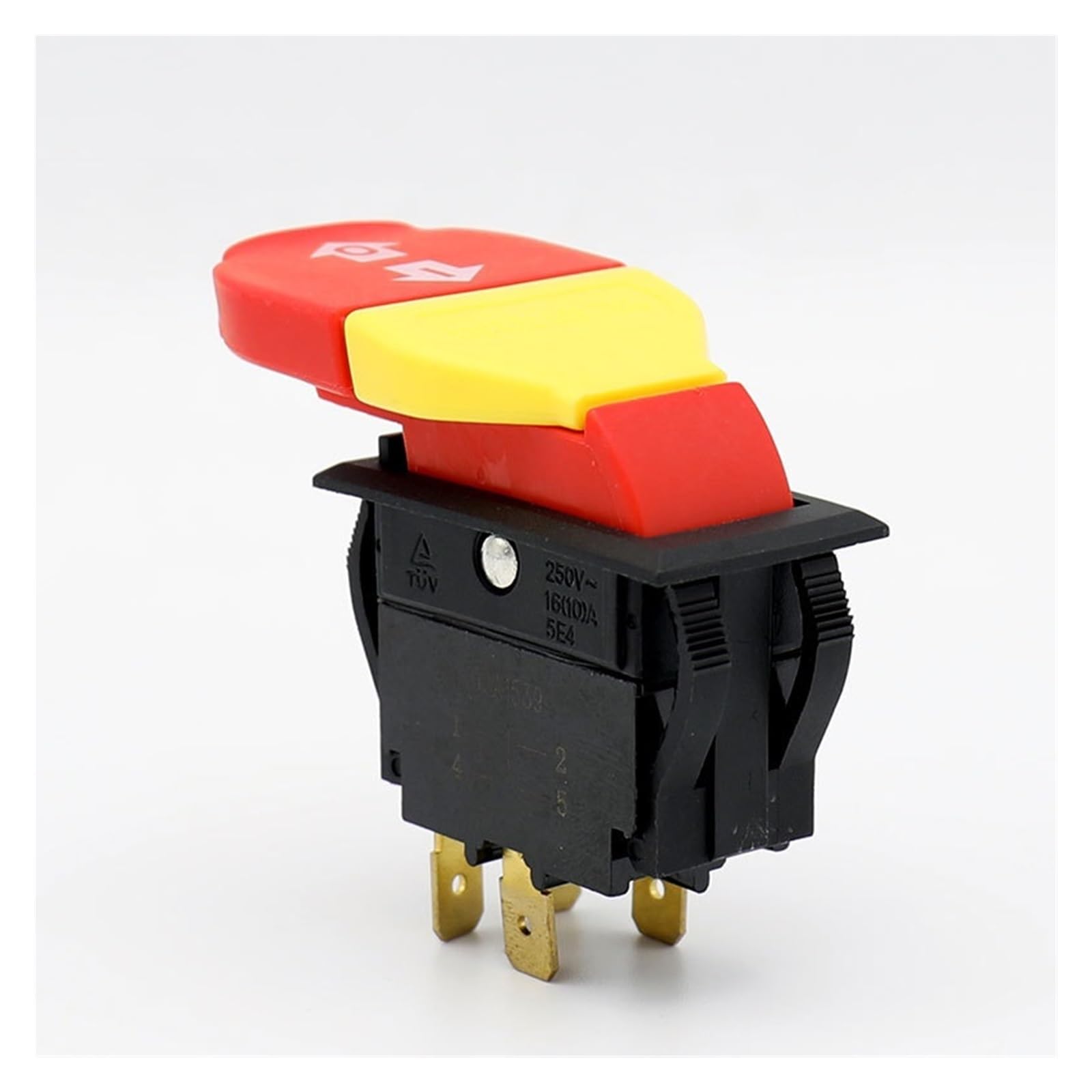 Interruptores de botón 2 uds HY18 20/12A 125/250V 5E4 Interruptor de botón electromagnético interruptores de botón de Encendido y Apagado for Herramientas eléctricas mecánicas de Madera