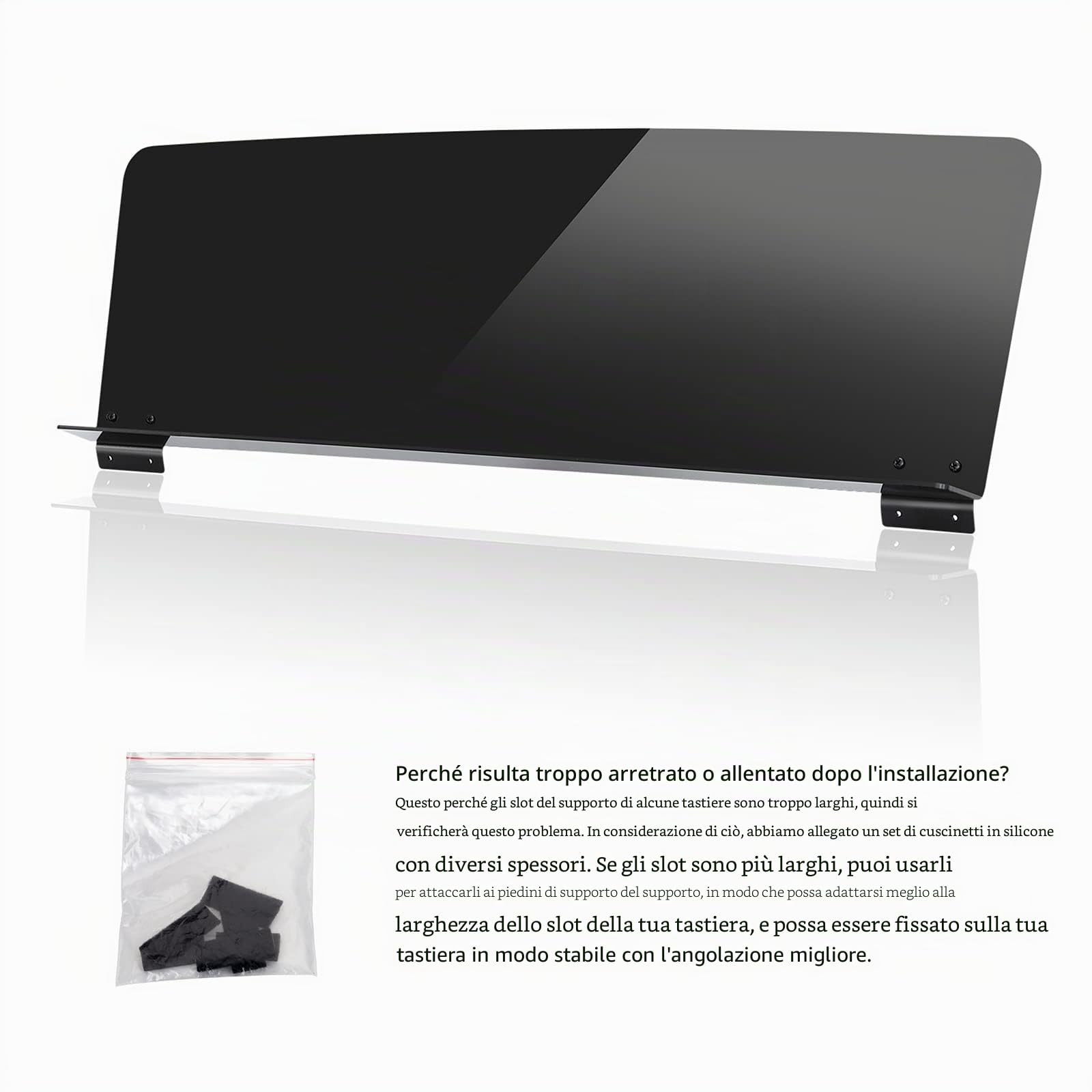 Leggio per spartiti compatibile con tastiera elettronica Yamaha P85 e P95, colore nero