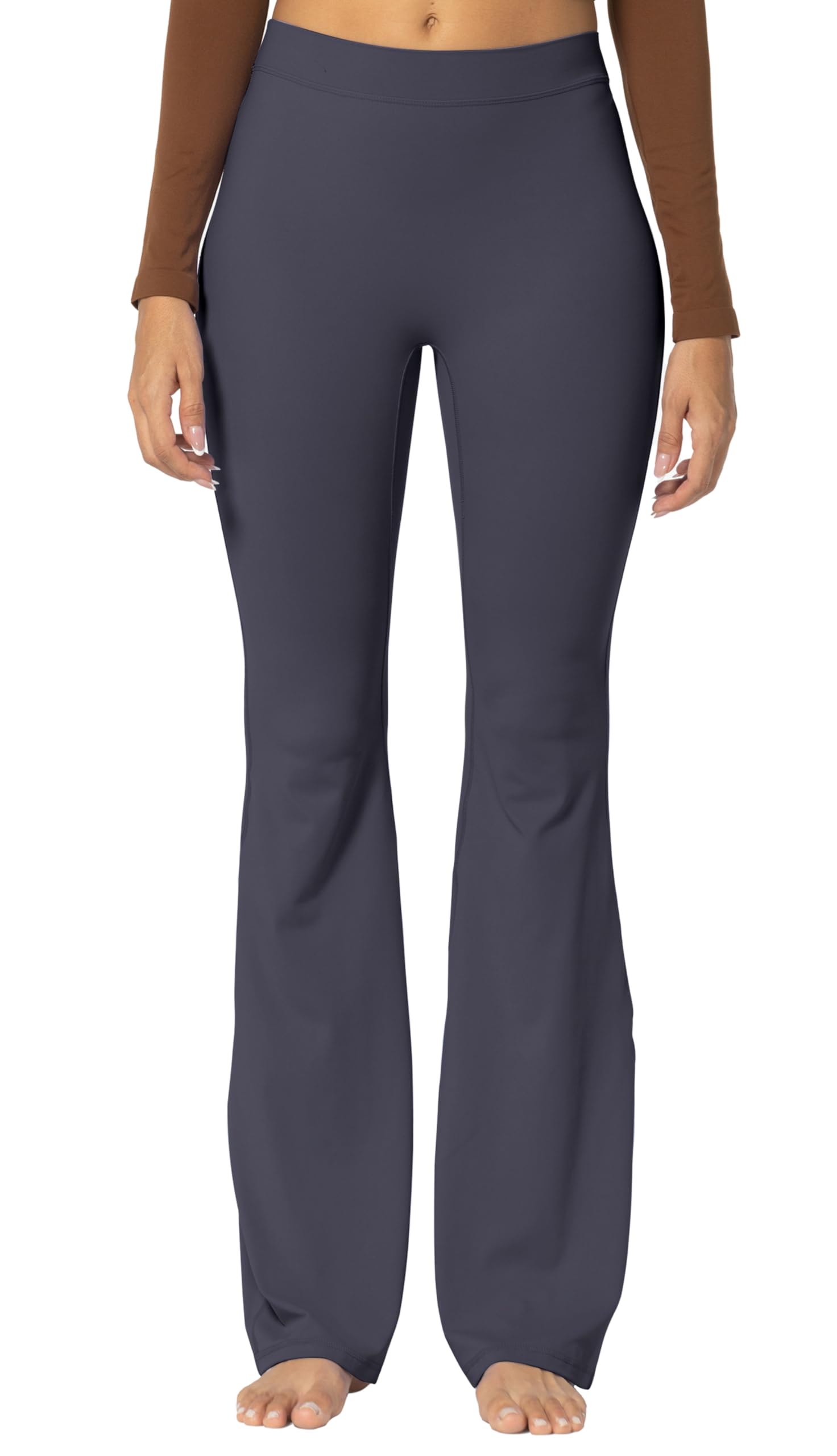 Sunzel Flare Leggings for Women, Crossover Yoga Pants with Tummy Control