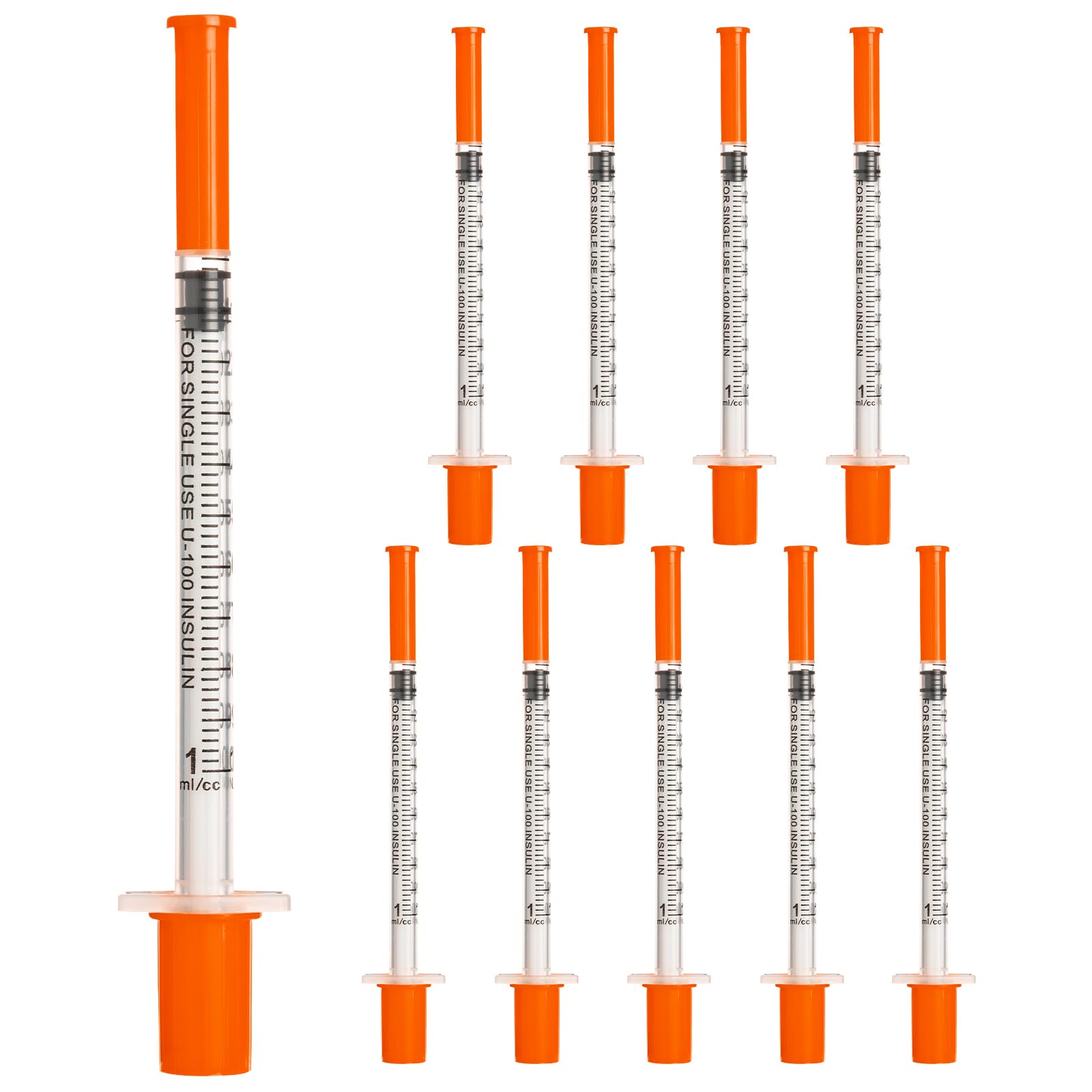 20 Pack 1ml 31Gx6mm Plastic Multiple Uses Measuring Tools, Individually Wrapped