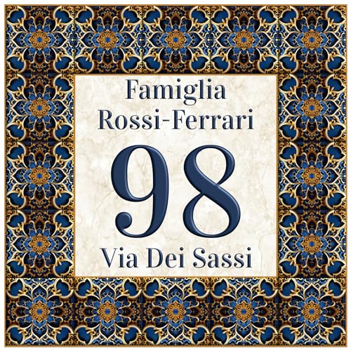 Mattonella Numero Civico Personalizzata In Ceramica 15x15 Cm - Resistente Per Esterno, Testo Personalizzabile - Foto 6