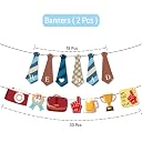 Party Propz Birthday Decoration Kit for Father - 2 Pcs We Love Dad and #1 Dad Icons Banner, Birthday Decoration Kit for Father (Cardstock) gallery image