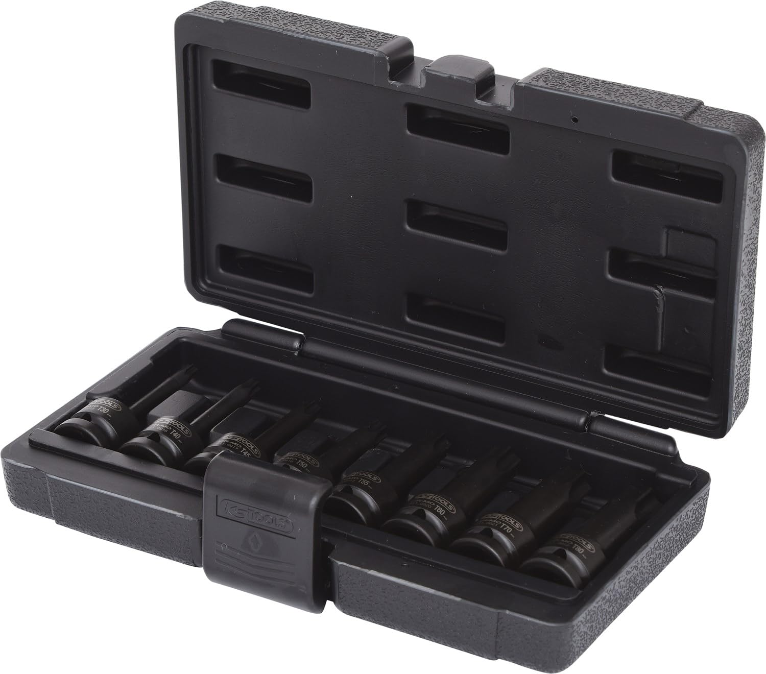 Ks Tools 911.0901 1/2" Impact Bit Socket Set For Tx Screws, 8 Pcs, T30-T80 4042146043943