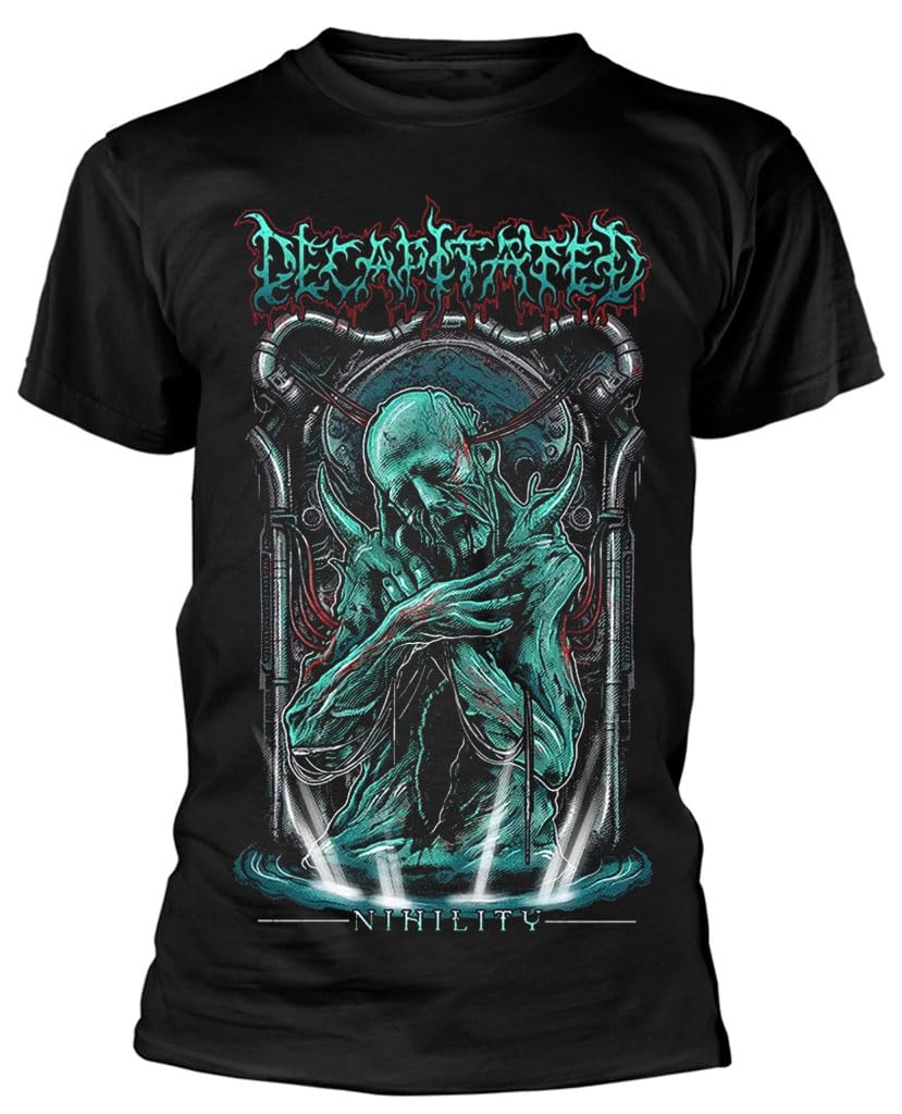 Razamataz Unisex Black Decapitated 'Nihility Anniversary' (Black) T-Shirt (St2652, Uk, Alpha, M, Regular, Regular)
