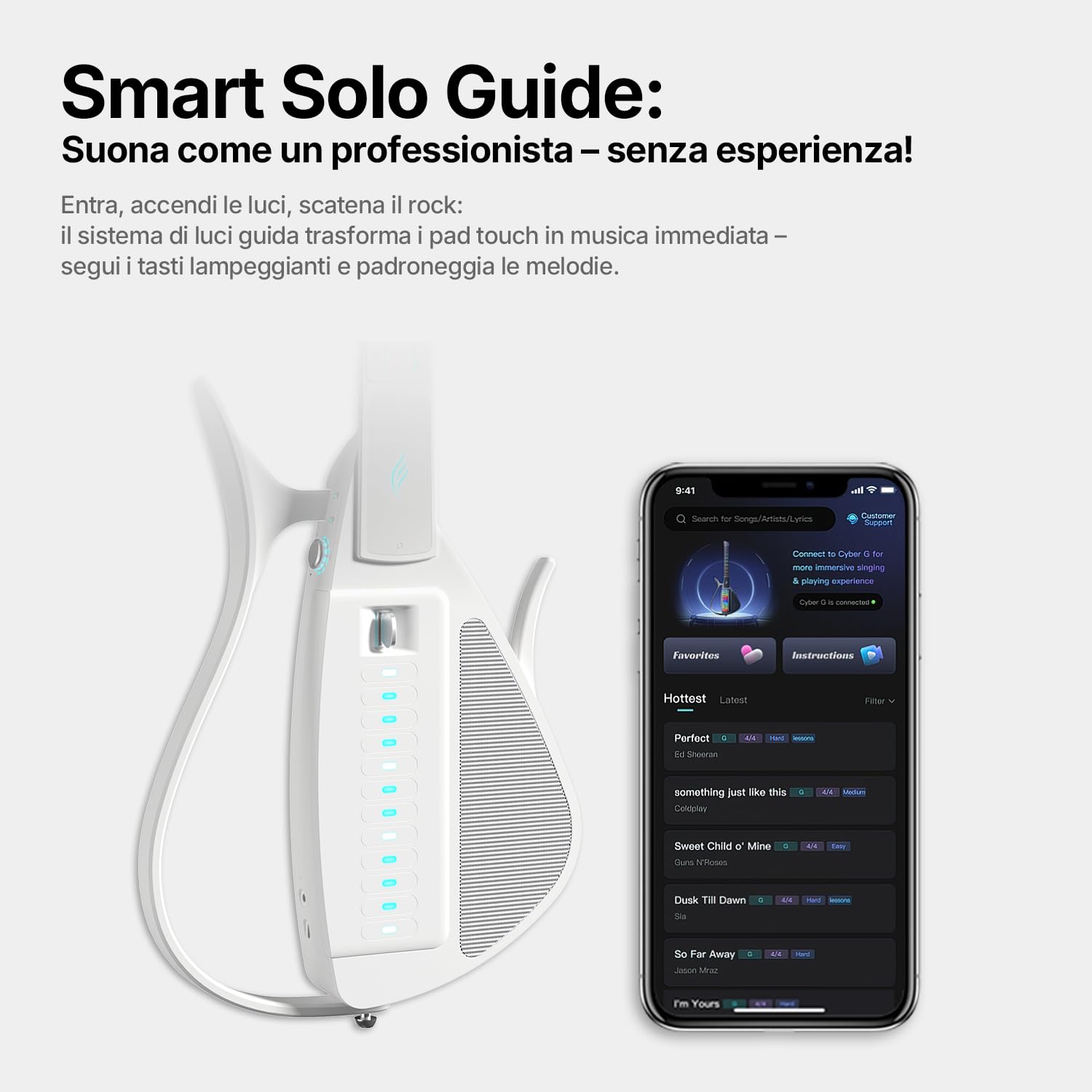 Modulo Plettro per Chitarra Nero Enya Cyber-G