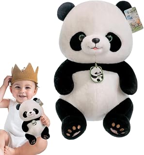 Brinquedo de Pelúcia Panda,Brinquedo de Pelúcia Panda | Panda Toys for Hugging, Soft Doll Plush Pillow, Panda Doll for Kids Adults, 9,5/14 Polegada, Decoração do Quarto Hochei