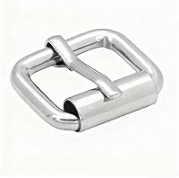 Vista 4 de BIKICOCO Hebilla de rodillo, 3/4 pulgadas de talón Rolling Bar Hebillas para bolsos Correas de correas de cuero