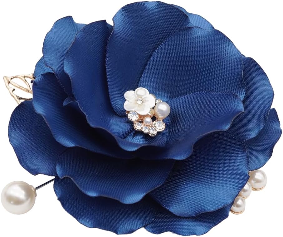 Fabric Flower Brooch Pin By NhanDo Handmade  Floral Brooch Pin, Handmade Gift Ideas, Gift for her, Gift For Mom, Bridesmaid gift, valentines day gifts
