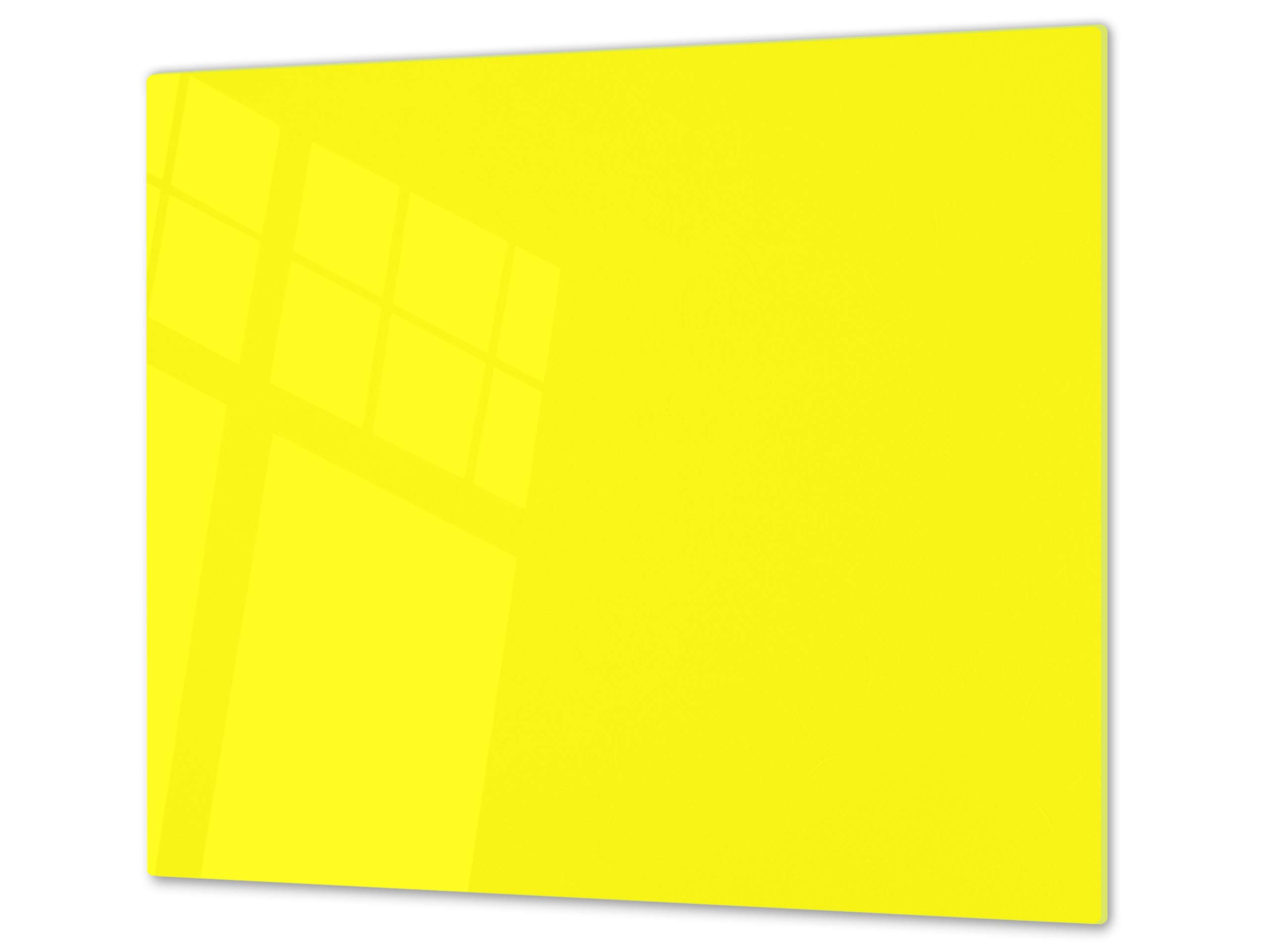 Cubre vitrocerámica y tabla de cortar de cristal templado – Superficie de vidrio templado resistente – UNA PIEZA (60 x 52 cm) o DOS PIEZAS (30 x 52 cm); D18 Serie de colores: C Amarillo Medio — view 53