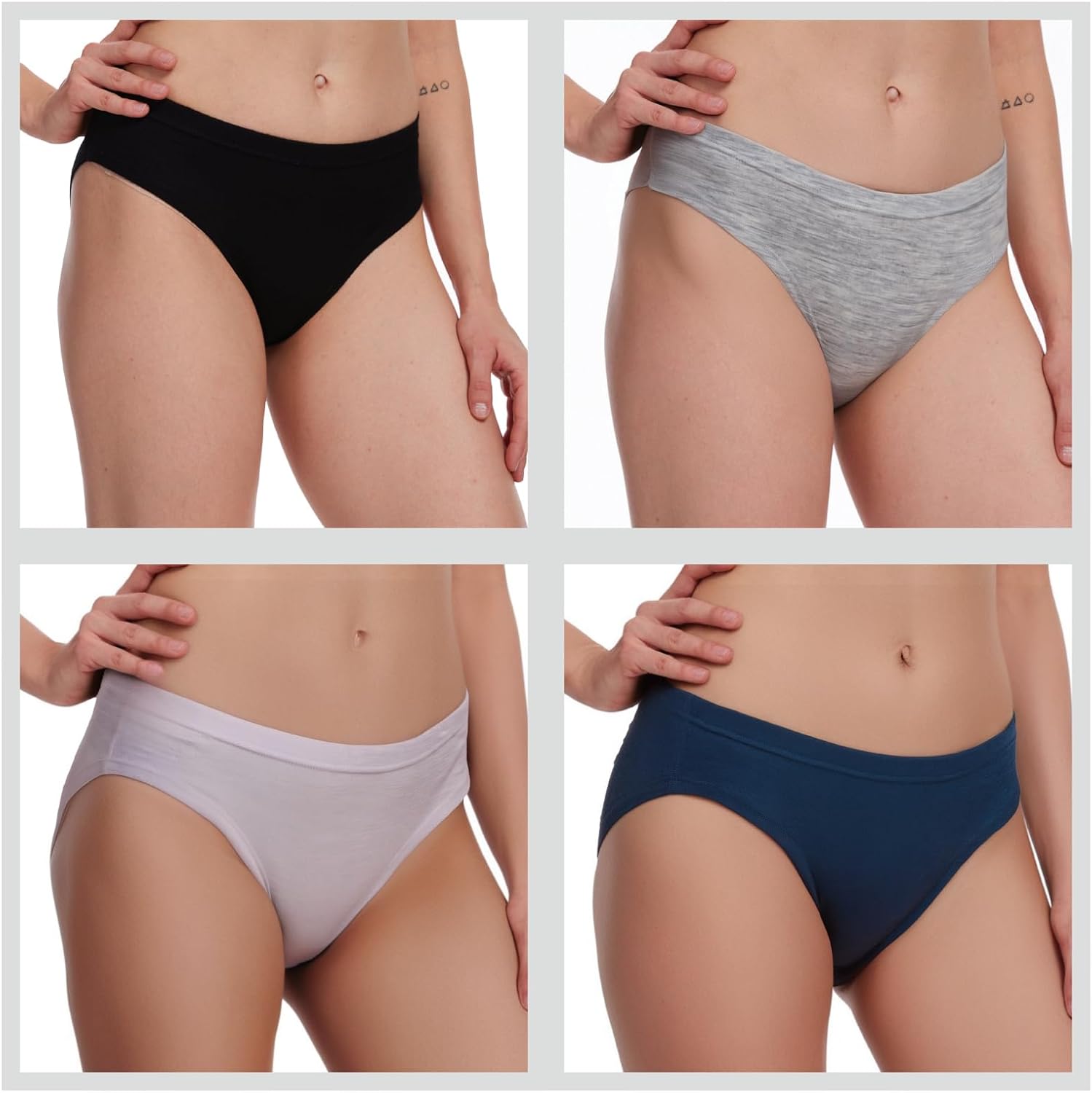 MERINNOVATION 2 Pack Women's Hipster Panties 100% Merino Wool Underwear Soft Breathable Women Wool Briefs Moisture Wicking - Image 4