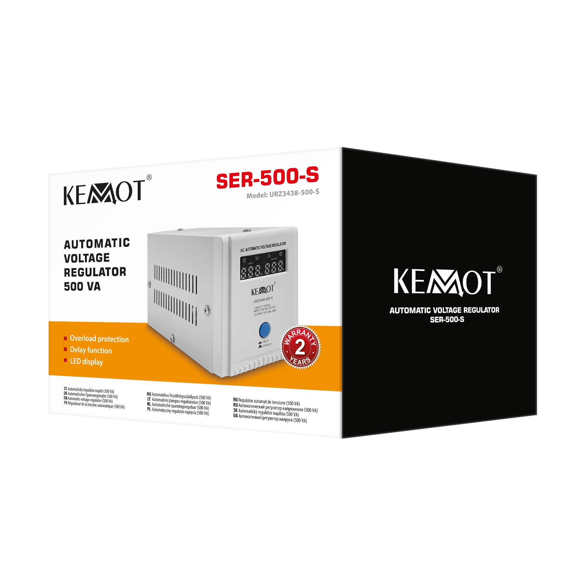 Kemot Stabilisateur automatique de tension SER-500-S précision 8% URZ3438-500-S