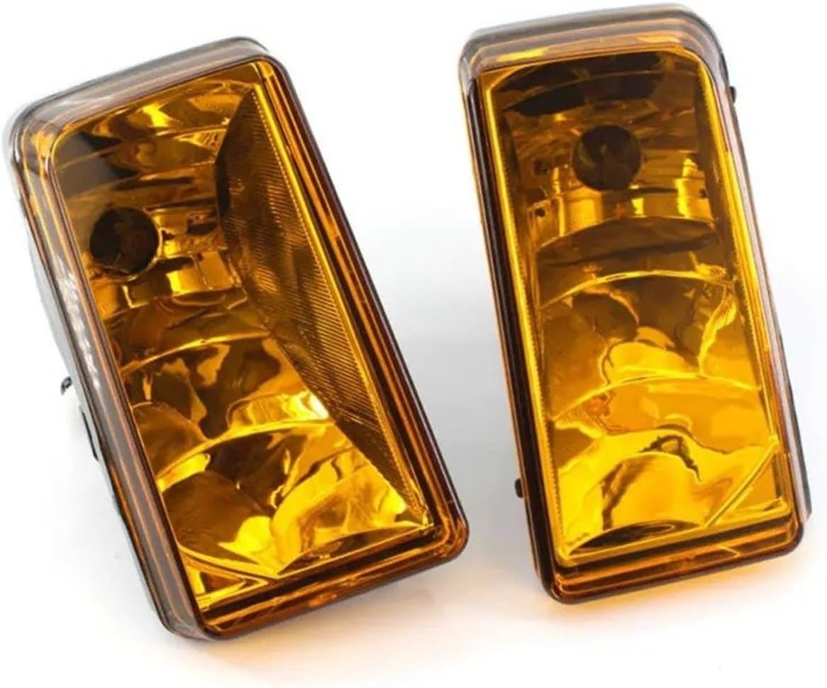 Front Bumper Fog Light Lamp For Chevrolet For Silverado Medium 1500 2500 HD 2007-2013 Pair Front Bumper Fog Light Front Driving Daytime Running LED Lights GM2592160 22872762(Yellow Lens)