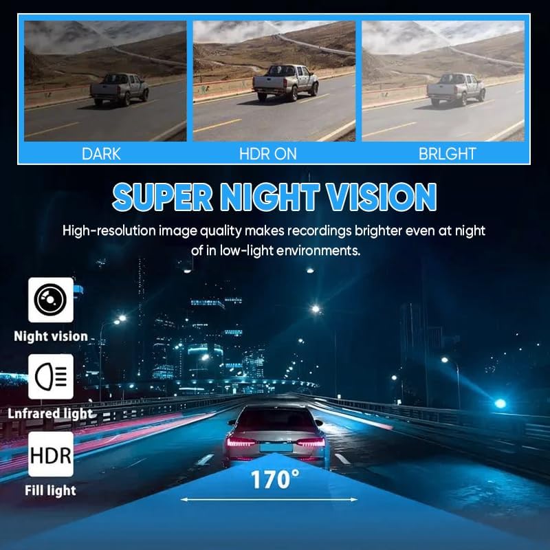 RAINPOT Saker Dashcam main unit with suction cup mount