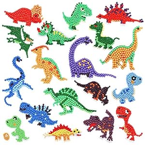 SUNSK Diamond Painting Dinosaurus 5D Diamant Schilderij Kit Stickers Verf met Diamanten Verjaardag Decoratie voor Kids…