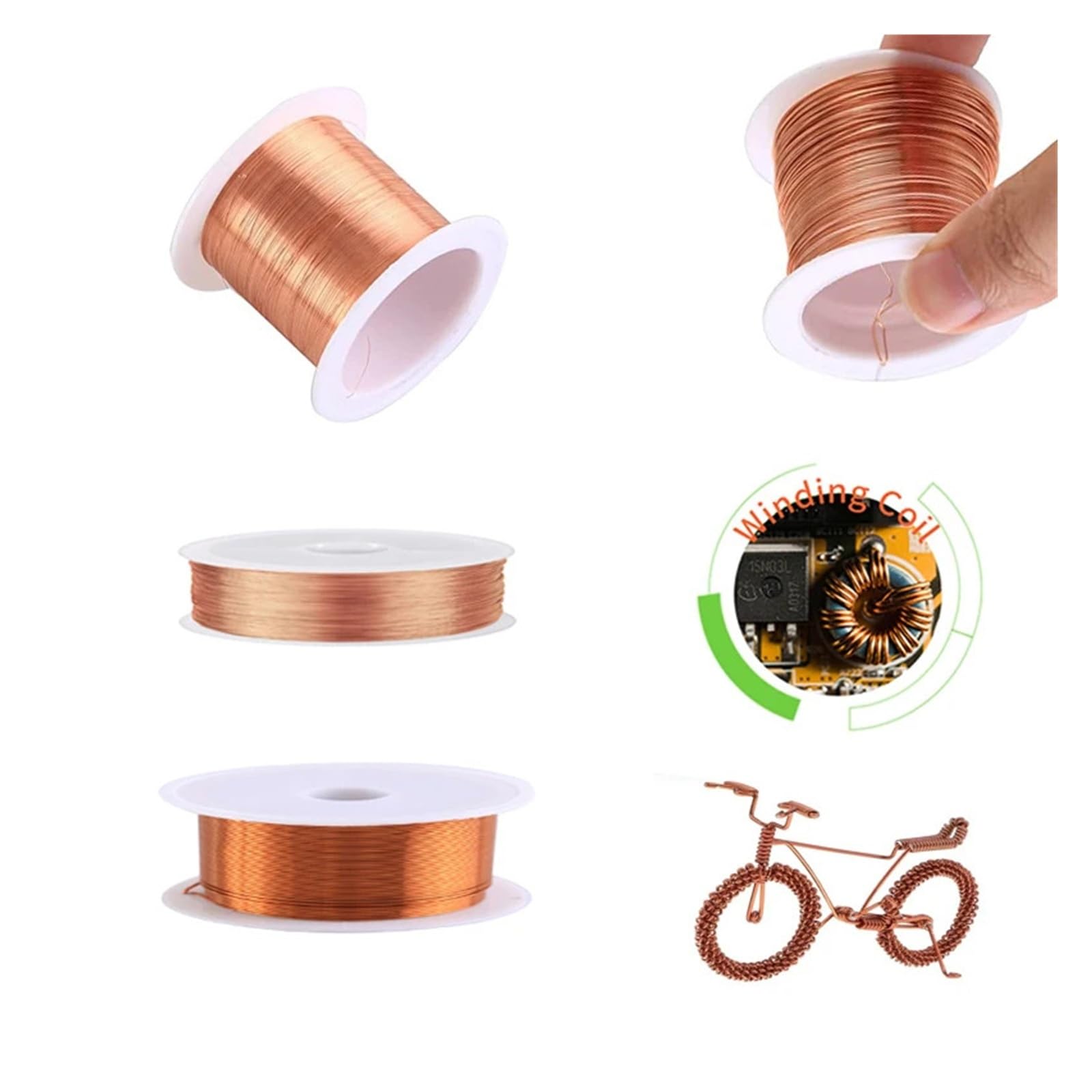 Cewka z drutu miedzianego, kabel z magnesem, uzwojenie emaliowane(1.20mm 10m)