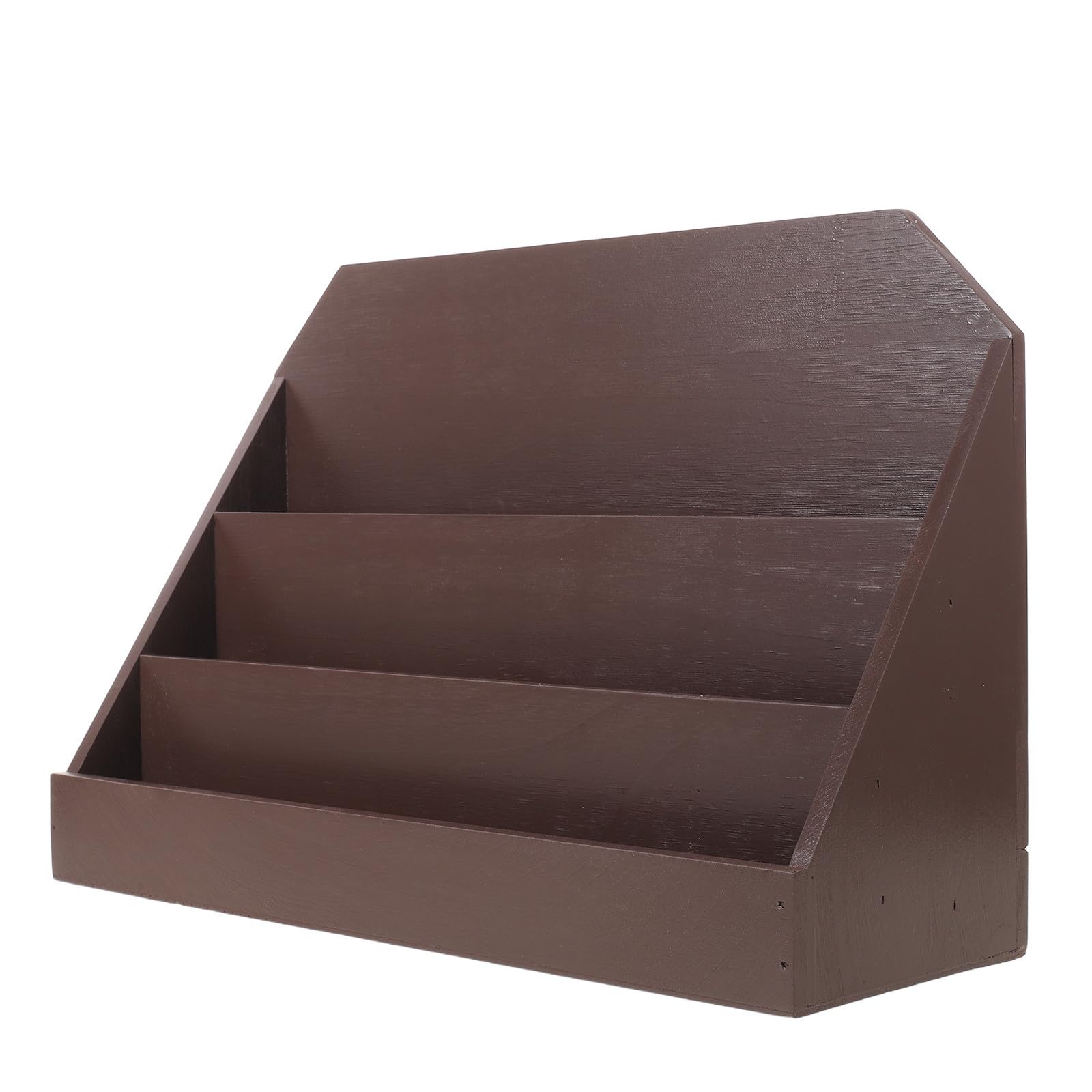 INOOMP Espositore a Tre Livelli in Legno per Cartoline e Adesivi