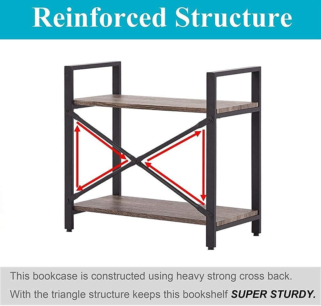 Estantería Industrial De 5 Niveles | 80cm Ancho X 158cm Alto - Estructura Metal Y Madera, Para Sala U Oficina