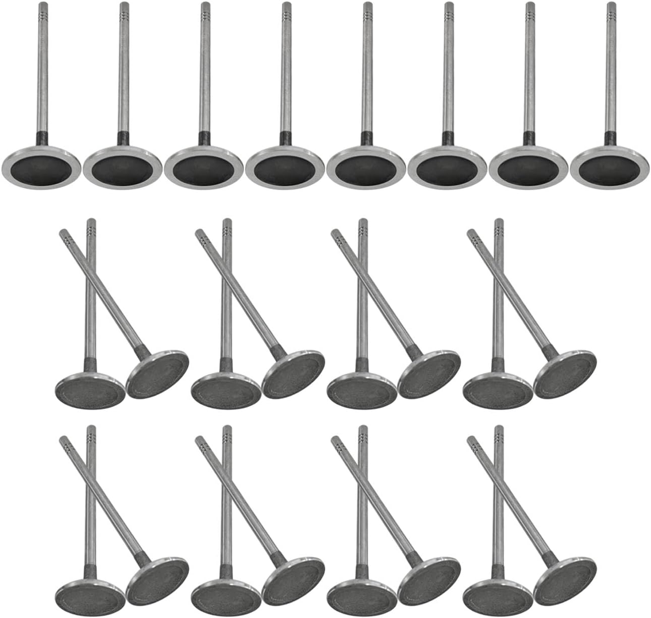 Intake & Exhaust Valve Kit Fit for Ford F150 F250 F350 Explorer Mustang for Lincoln Navigator for Mercury Mountaineer 4.6L 5.4L SOHC 3-Valve Triton 2004-2014, Replace 3L3Z6507BA 5L1Z6505B IV4185