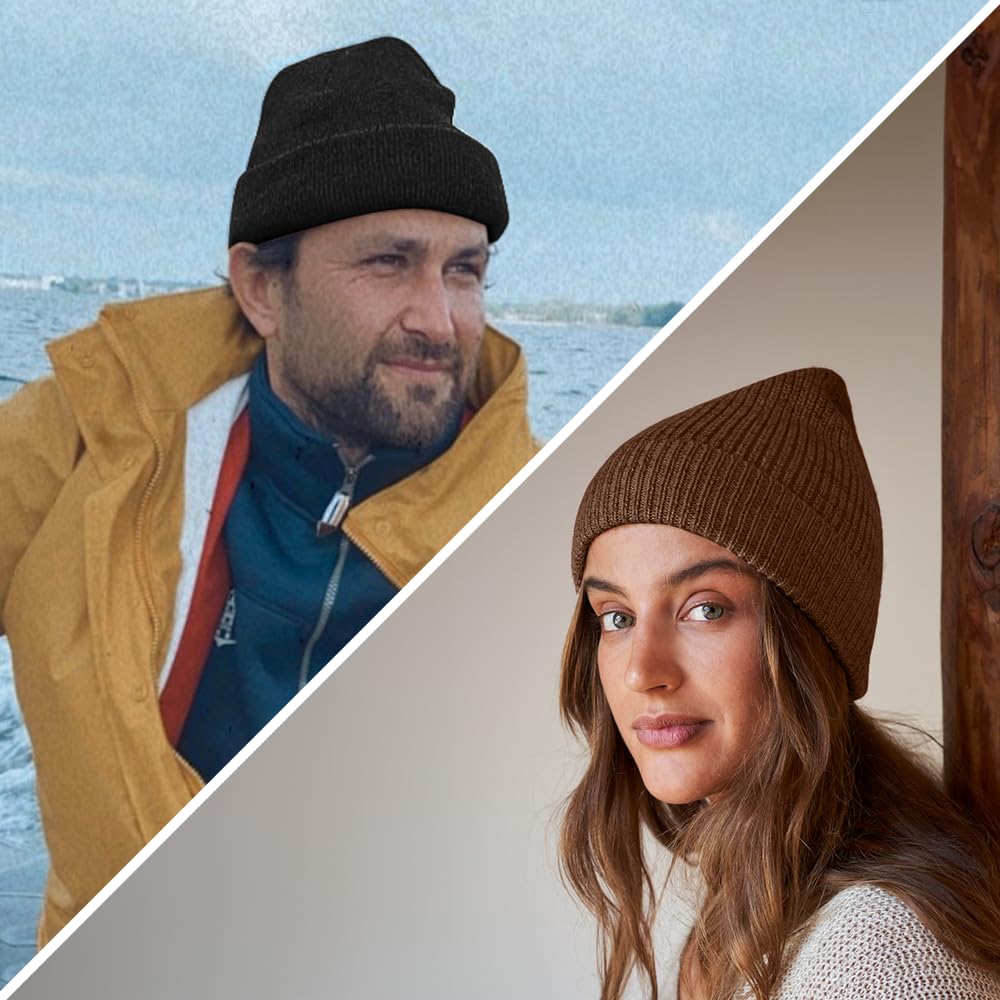 Alpaka Wollmütze aus 100% feinster Baby Alpaka Wolle – Gestrickte Mütze für Damen & Herren – Warm, weich und atmungsaktiv für Herbst & Winter