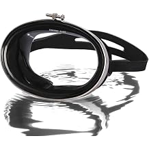 Oval Diving Mask Adult Tempered Glass, One-Window Scuba Diving Mask Adult with Bag, Classic Oval Diving Masks 180 View for Water Adventures