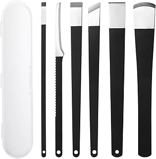 cobee 6 Pcs Ingrown Toenail Removal Kit, Callus Shaver Ingrown Toenail Tool with A Storage Box, Foot Callus Remover Tool Pedicure Knife for Foot Care Dead Skin Corn File Rasp