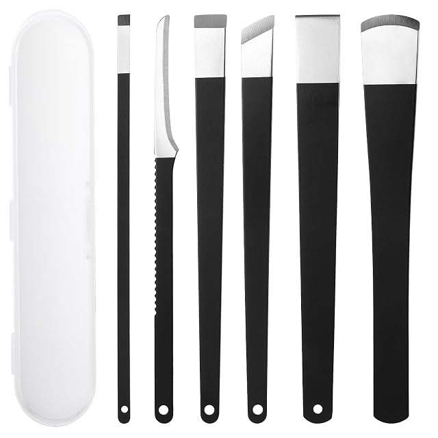 cobee 6 Pcs Ingrown Toenail Removal Kit Callus Shaver Ingrown Toenail Tool with A Storage Box Foot Callus