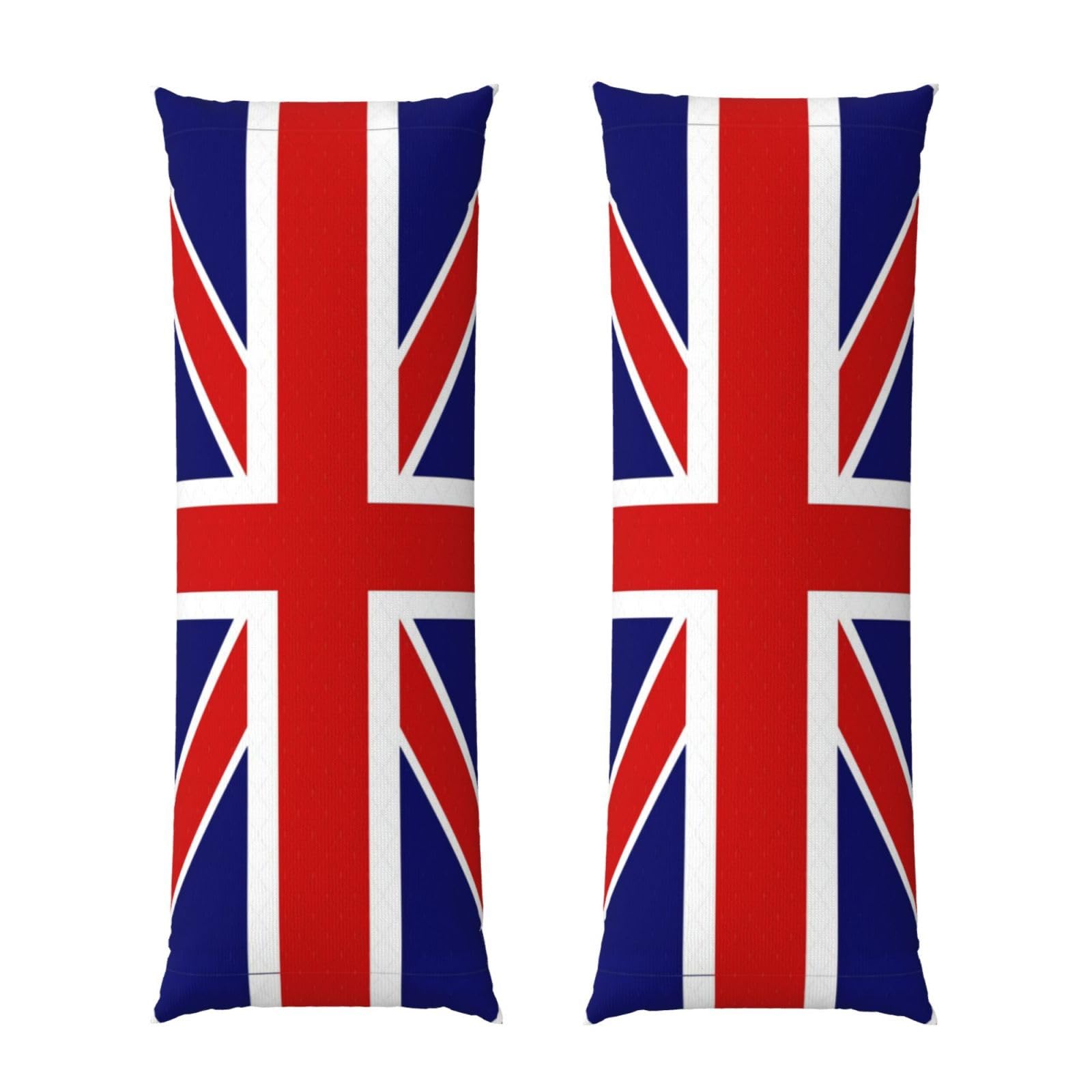 Housse de coussin de corps drapeau anglais avec finitions soignees et textile de haute douceur