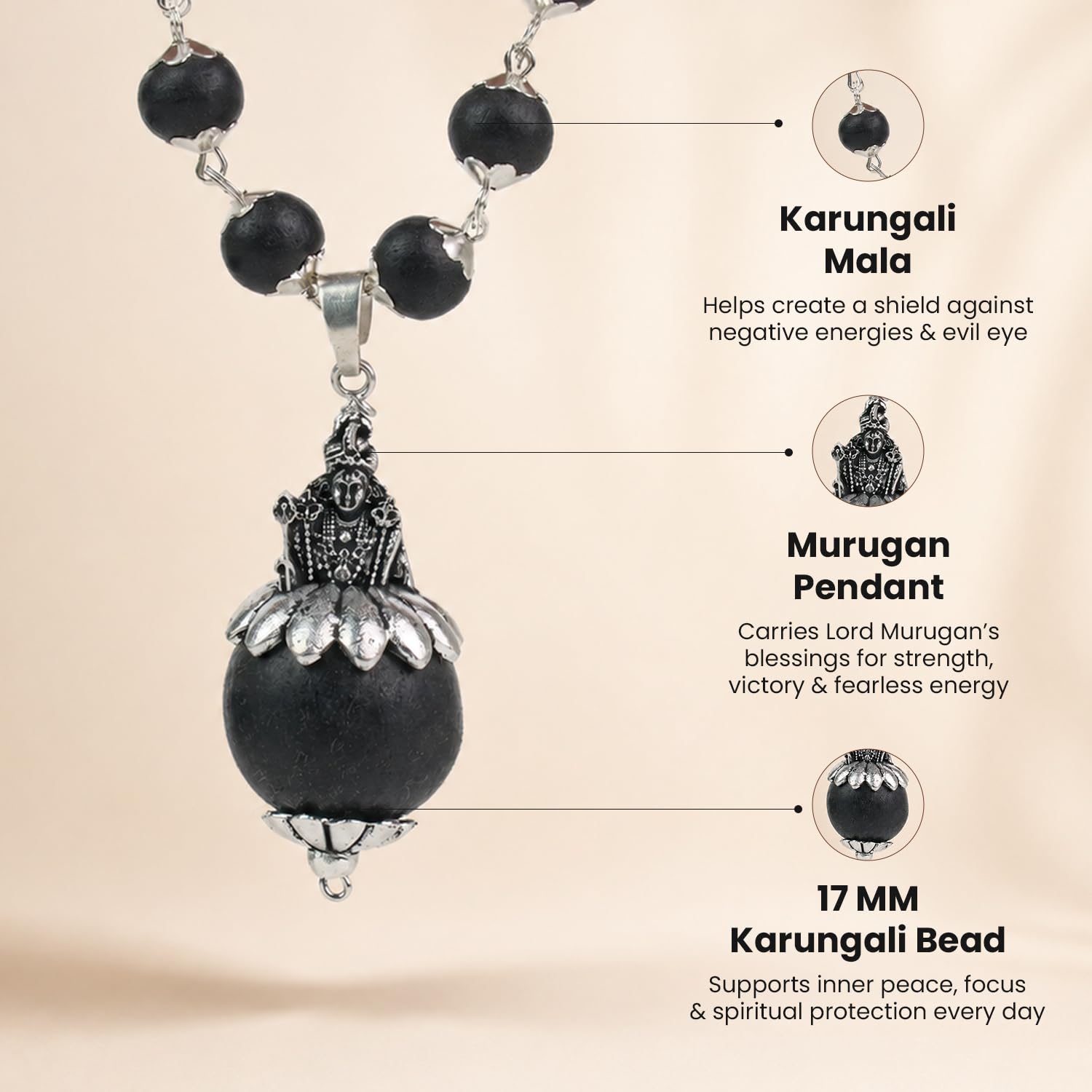 Murugan Raksha Mala - Good Luck & Protection -5