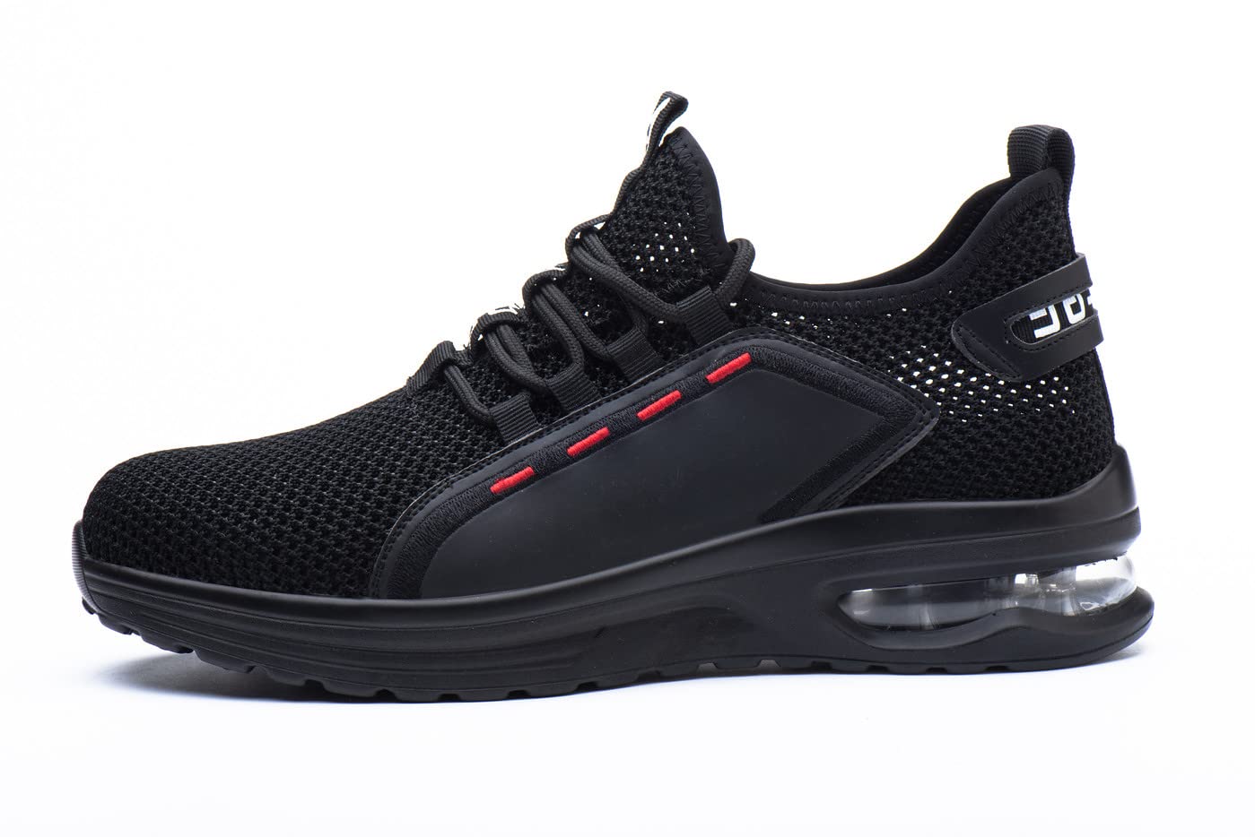 Santimon Scarpe da Ginnastica Antinfortunistiche da Uomo in Rete con Puntale in Acciaio Ultraleggere E Traspiranti da Donna con Lacci Elastici