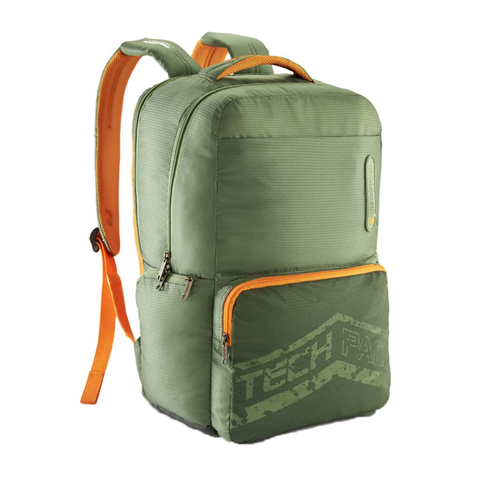 American TouristerHall Polyester Unisex Laptop Backpack (GREEN, FRSZ)