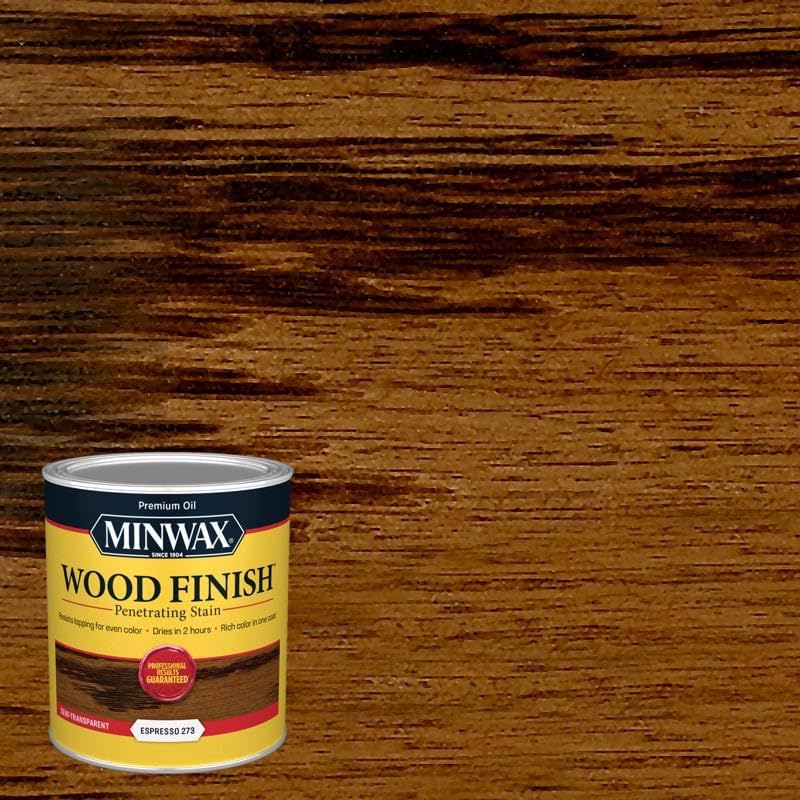 4-Pack of 1 qt Minwax 70050 Espresso Wood Finish Oil-Based Wood Stain