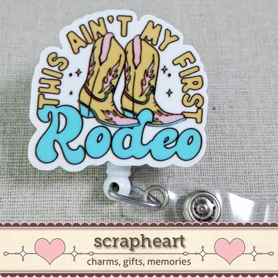 This Ain't My First Rodeo Badge Reel, Funny Nurse Badge ID Holder, Medical Humor Badge Clip, Funny Phlebotomy Badge Reel, Labor and Delivery Badge Reel, Funny Western Badge - Image 6