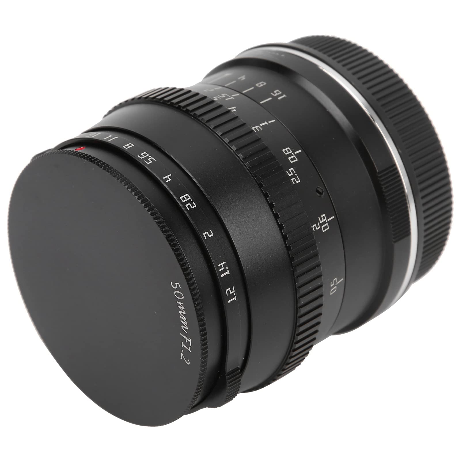 KIMISS 50mm F1 2 L Mocowanie Ręczne Ustawianie Ostrości Obiektyw o Dużej Przysłonie do Aparatu SL SL2 SL2S Czarne Szkło Optyczne ze Stopu 485g