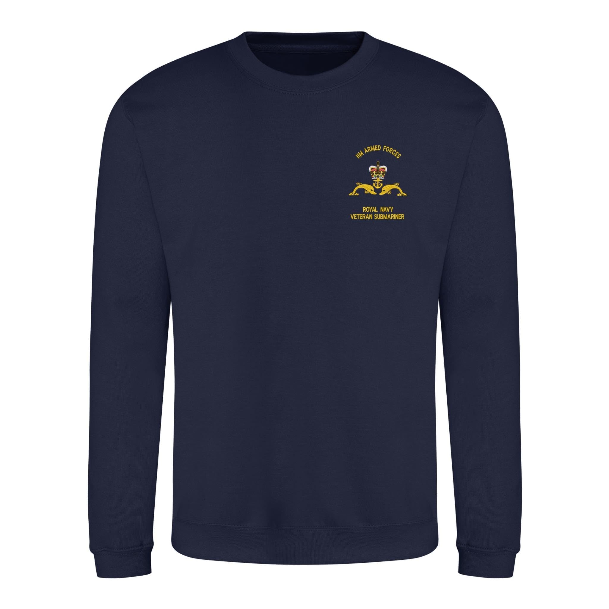 The Military Store Men's Navy Submariner Veteran Embroidered Sweatshirt, 4X Large