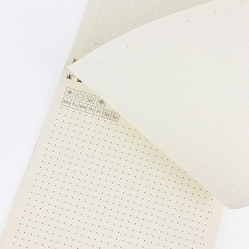 Miniatura 9 de Paquete de 2 cuadernos en espiral con líneas y en blanco, tamaño A5, papel grueso de primera calidad